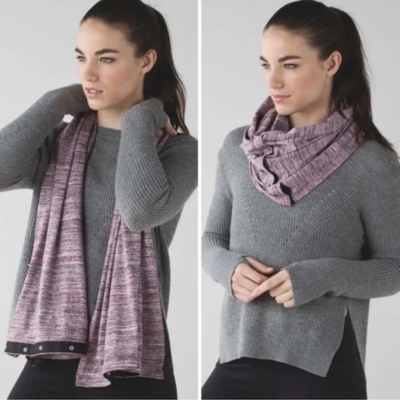 LULULEMON VINYASA SCARF SPACE DYE CAMO BERRY - Picture 1 of 10